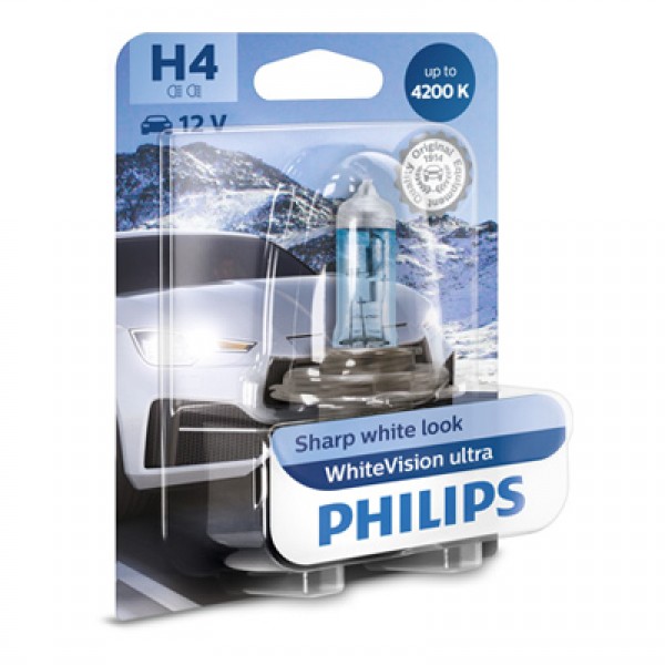 Крушка, фар PHILIPS H4, 12V, 60/55W, 4200К, 1 бр.