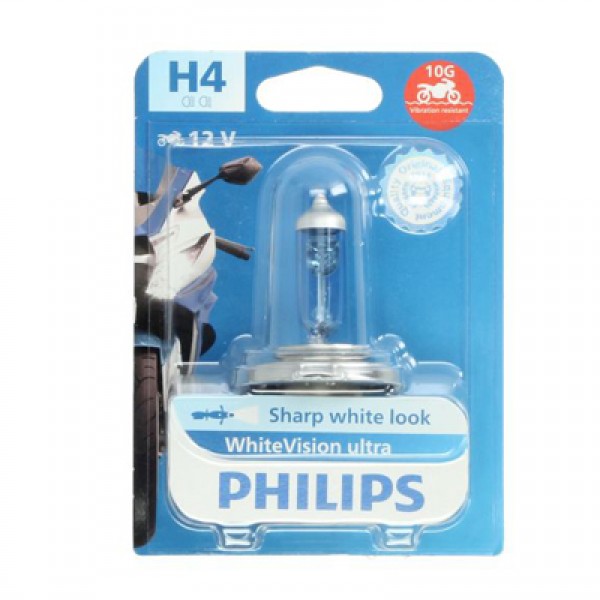 Крушка, фар за дълги светлини PHILIPS H4, 12V, 60/55W,  4200K, 1650/1000lm, 1 бр.