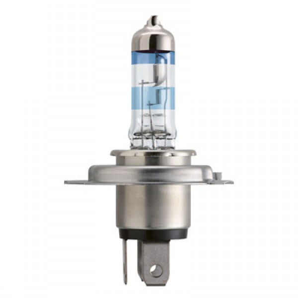 Крушка, фар PHILIPS H4, 12V, 60/55W, 3600K, 1650/1000lm, 2 бр.