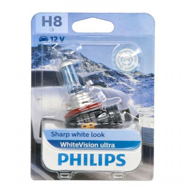 Крушка, фар за дълги светлини PHILIPS H8, 12V, 35W, 3800K,  800lm, 1 бр.