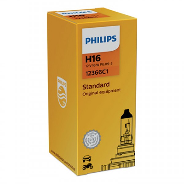 Крушка, фар за мъгла PHILIPS H16, 12V, 19W, 1 бр.