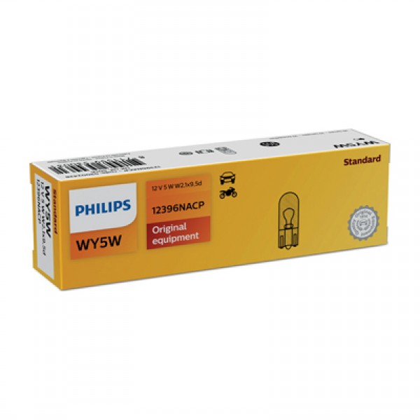 Крушка, мигач PHILIPS WY5W, 12V, 5W, 10 бр.