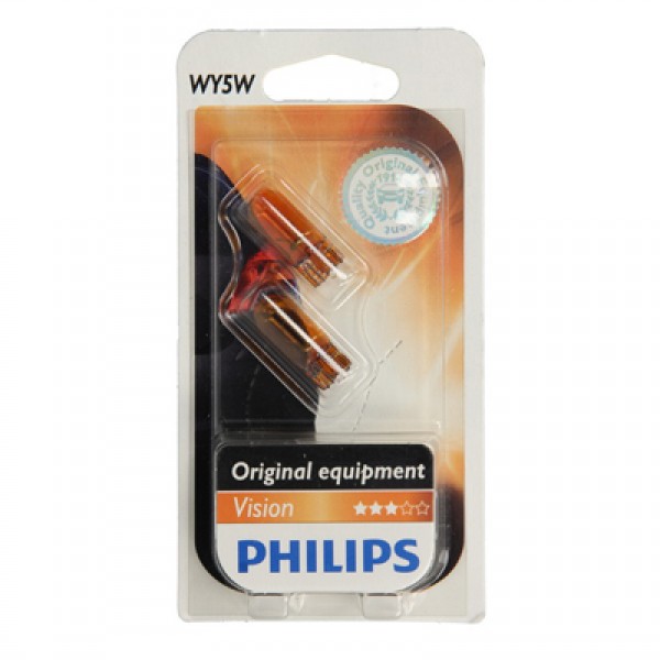 Крушка, мигач PHILIPS WY5W, 12V, 5W, 2 бр.