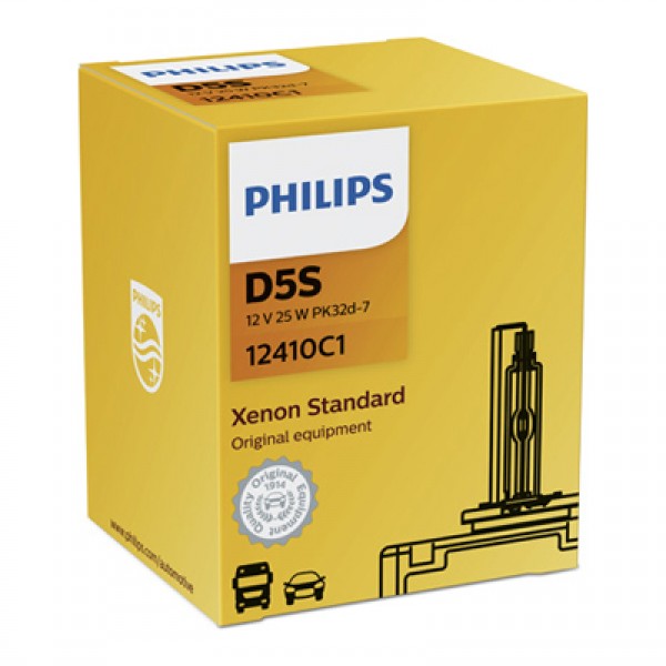 Крушка, фар за дълги светлини PHILIPS D5S, 12V, 25W, 4300K, 3350lm, 1 бр.