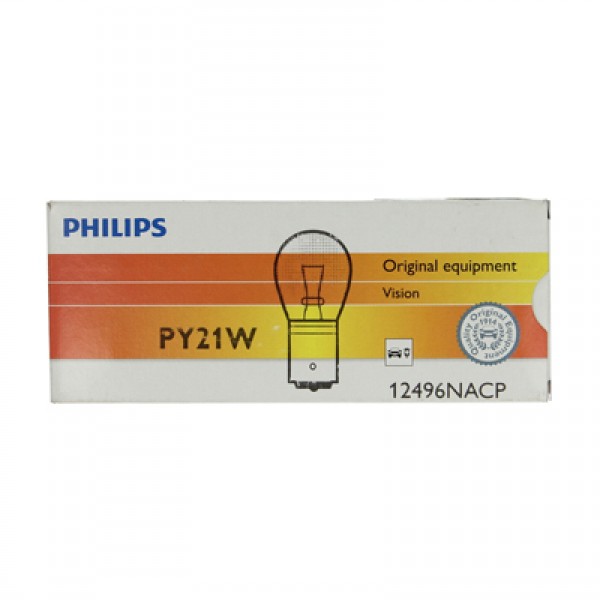 Крушка, мигач PHILIPS PY21W, 12V, 21W, 10 бр.