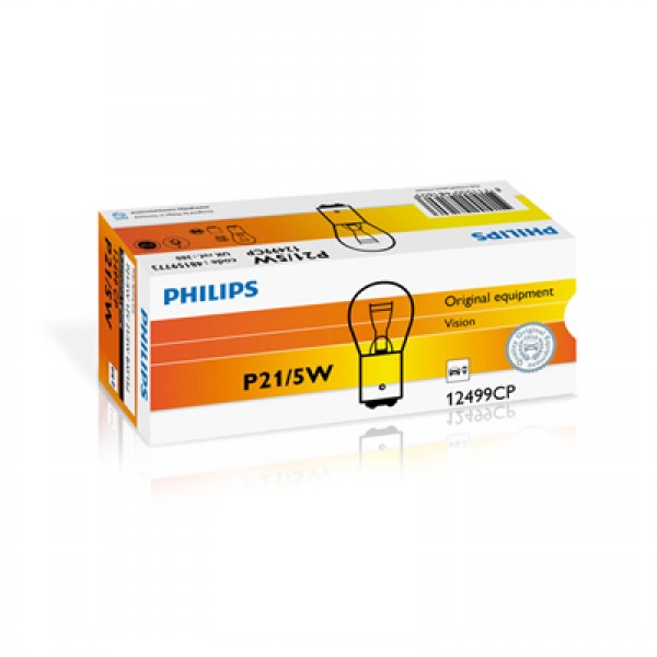 Крушка, мигач PHILIPS P21/5W, 12V, 5/21W, 10 бр.