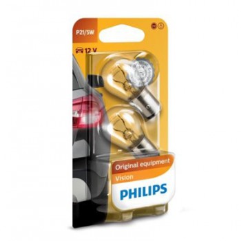 Крушка, мигач PHILIPS P21/5W, 12V, 5/21W, 2 бр.