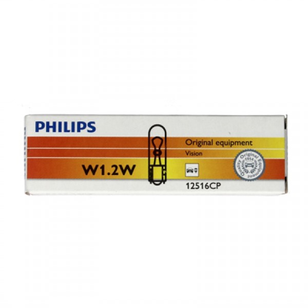 Крушка, светлини купе PHILIPS PBT5, 12V, 1,2W, 10 бр.