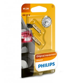 Крушка, светлини купе PHILIPS PBT5, 12V, 1,2W, 7.5lm, 2 бр.