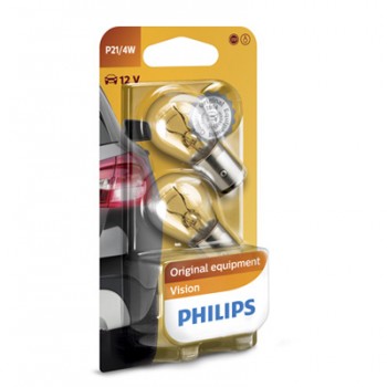 Крушка, стоп светлини / габарити PHILIPS P21/4W, 12V, 4/21W, 2 бр.