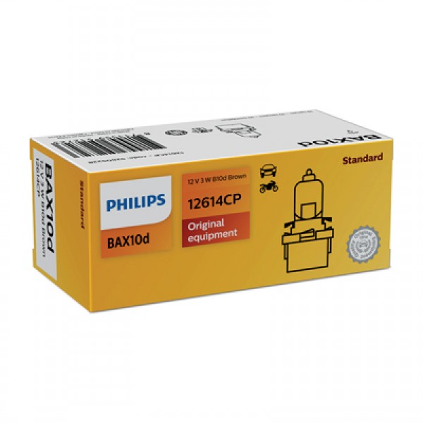 Крушка, осветление на уредите PHILIPS 12V, 3W, 20lm, 10 бр.