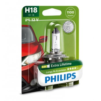 Крушка, фар за дълги светлини PHILIPS H18, 12V, 65W, 1700lm, 1 бр.