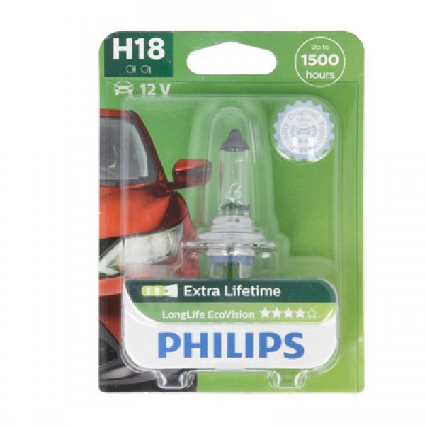 Крушка, фар за дълги светлини PHILIPS H18, 12V, 65W, 1700lm, 1 бр.