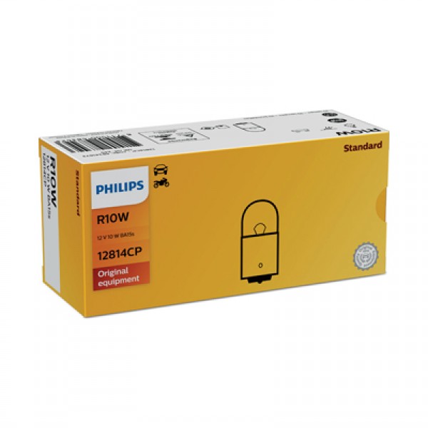 Крушка, мигач PHILIPS R10W, 12V, 10W, 125lm, 10 бр.