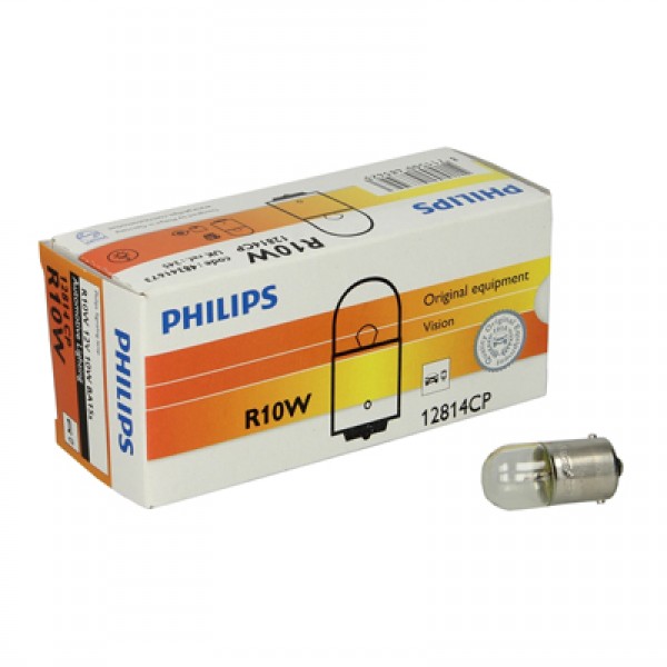 Крушка, мигач PHILIPS R10W, 12V, 10W, 125lm, 10 бр.