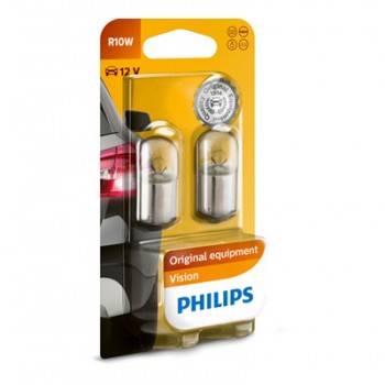 Крушка, мигач PHILIPS R10W, 12V, 10W, 125lm, 2 бр.