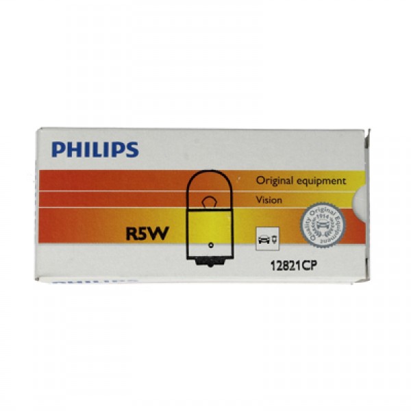 Крушка, мигач PHILIPS R5W, 12V, 5W, 10 бр.