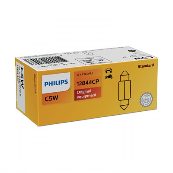 Крушка, светлини купе PHILIPS C5W, 12V, 5W, 10 бр.