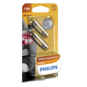 Крушка, светлини купе PHILIPS C5W, 12V, 5W, 2 бр.