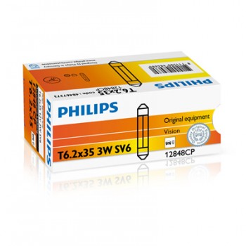 Крушка, светлини купе PHILIPS C3W, 12V, 3W, 26,5lm, 10 бр.