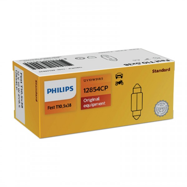 Крушка, светлини купе PHILIPS C10W, 12V, 10W, 10 бр.