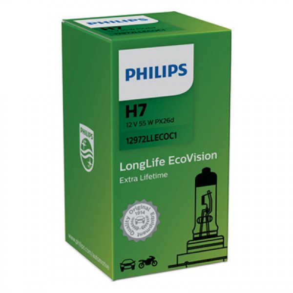 Крушка, фар PHILIPS H7, 12V, 55W, 1 бр.