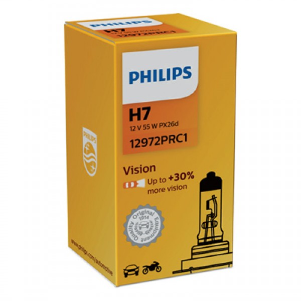 Крушка, фар PHILIPS H7, 12V, 55W, 3200 К, 1 бр.