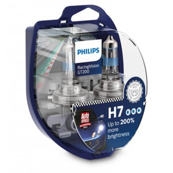 Крушка, фар PHILIPS H7, 12V, 55W, 3500K, 1500lm, 2 бр.
