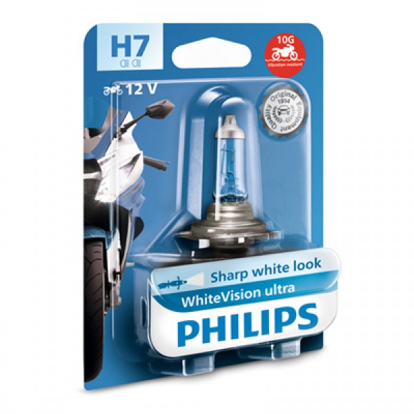 Крушка, фар за дълги светлини PHILIPS H7, 12V, 55W, 4200K, 1500lm, 1 бр.