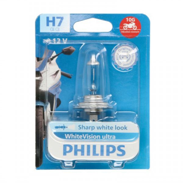 Крушка, фар за дълги светлини PHILIPS H7, 12V, 55W, 4200K, 1500lm, 1 бр.