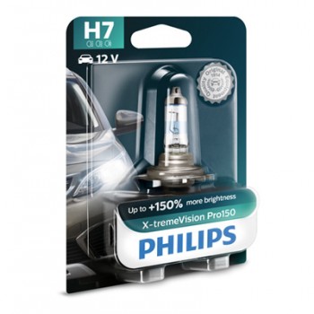 Крушка, фар PHILIPS H7, 12V, 55W, 3400K, 1500lm, 1 бр.