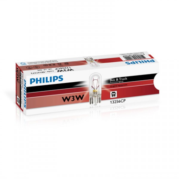 Крушка, осветление на уредите PHILIPS W3W, 24V, 3W, 10 бр.