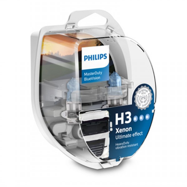 Крушка, фар за дълги светлини PHILIPS H3, 24V, 70W, 2 бр.