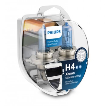 Крушка, фар PHILIPS H4, 24V, 75/70W, 2 бр.