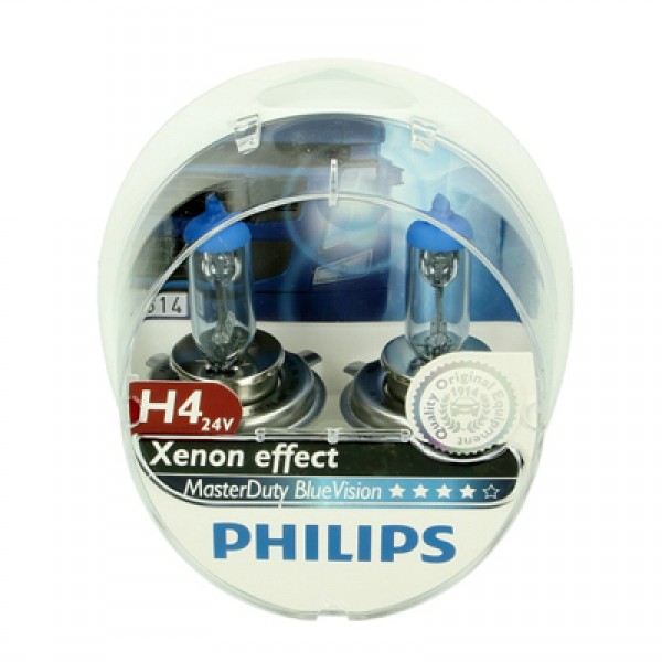 Крушка, фар PHILIPS H4, 24V, 75/70W, 2 бр.