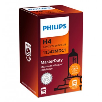 Крушка, фар PHILIPS H4, 24V, 75/70W, 3200K, 1 бр.