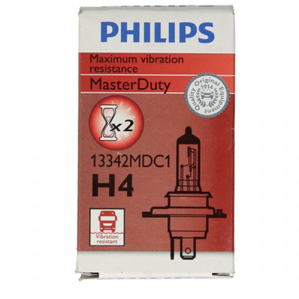 Крушка, фар PHILIPS H4, 24V, 75/70W, 3200K, 1 бр.