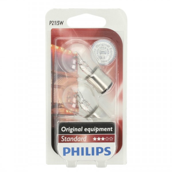 Крушка, мигач PHILIPS P21/5W, 24V, 5/21W, 2 бр.