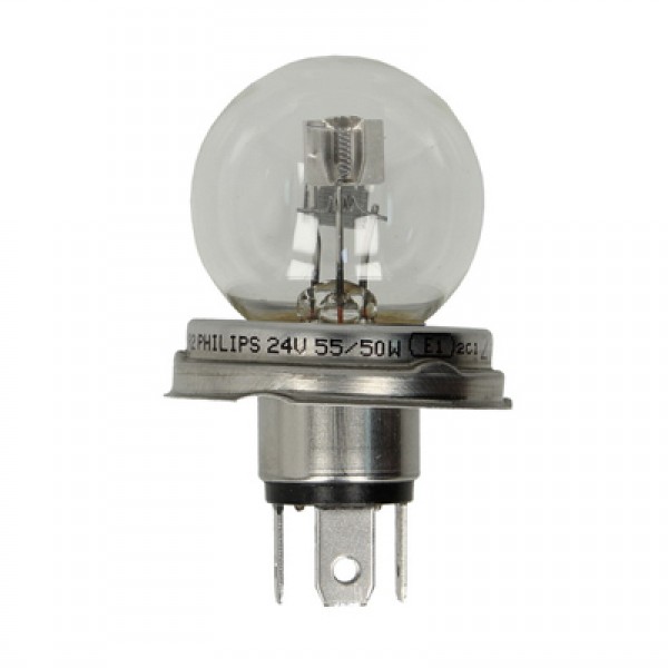 Крушка, фар за дълги светлини PHILIPS R2, 24V, 55/50W, 1 бр.