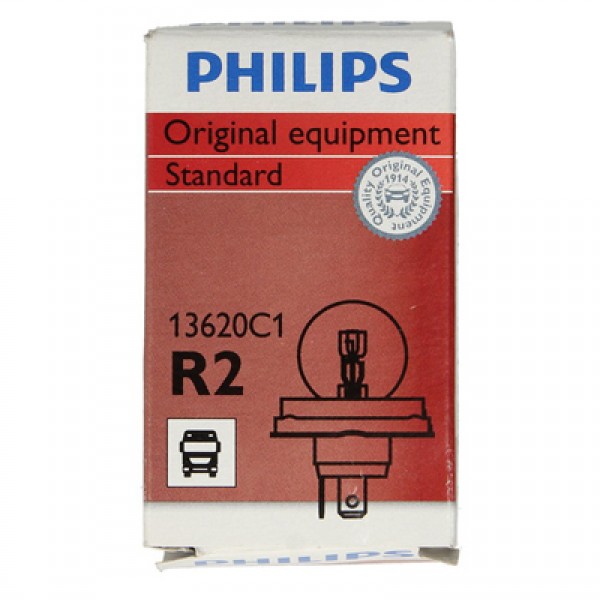Крушка, фар за дълги светлини PHILIPS R2, 24V, 55/50W, 1 бр.