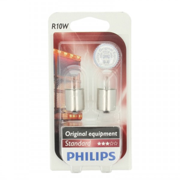 Крушка, светлини на регистрационния номер PHILIPS R10W, 24V, 10W, 2 бр.