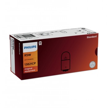 Крушка, задни светлини PHILIPS R5W, 24V, 5W, 10 бр.