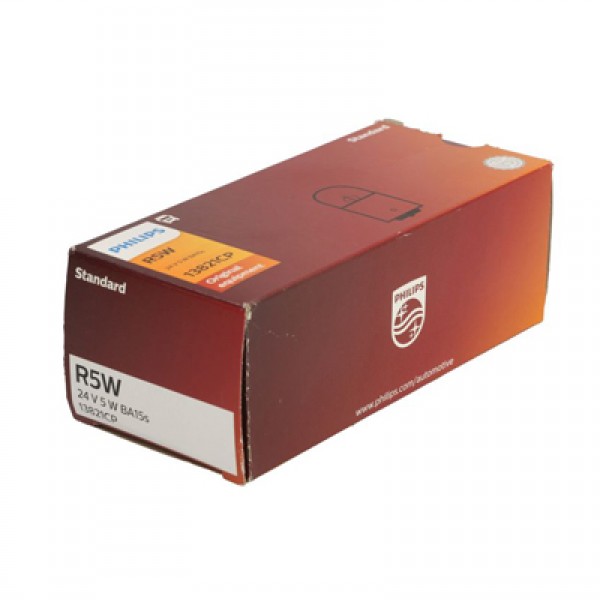 Крушка, задни светлини PHILIPS R5W, 24V, 5W, 10 бр.