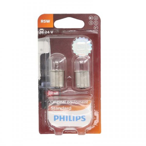 Крушка, задни светлини PHILIPS R5W, 24V, 5W, 2 бр.