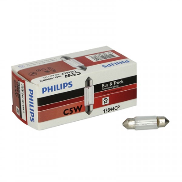 Крушка, светлини купе PHILIPS C5W, 24V, 5W, 10 бр.