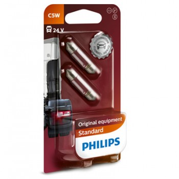 Крушка, светлини купе PHILIPS C5W, 24V, 5W, 2 бр.