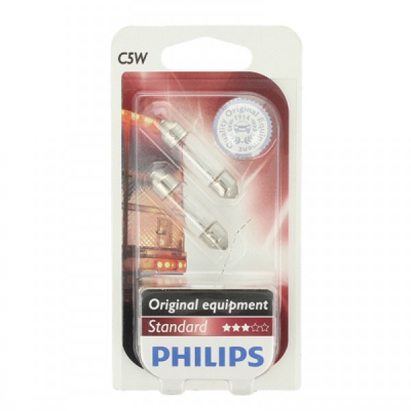 Крушка, светлини купе PHILIPS C5W, 24V, 5W, 2 бр.