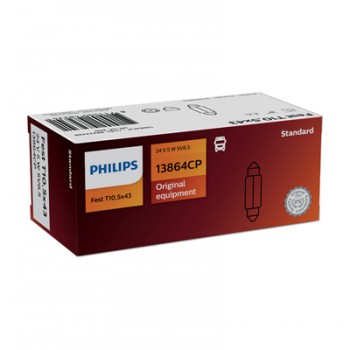Крушка, светлини купе PHILIPS C5W, 24V, 5W, 10 бр.