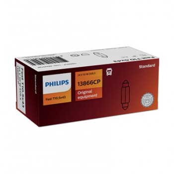 Крушка PHILIPS C10W, 24V, 10W, 10 бр.
