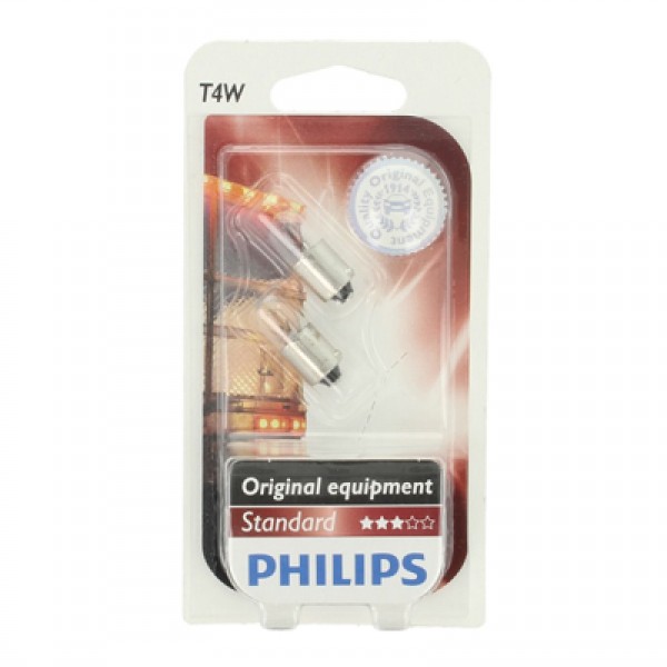 Крушка, мигач PHILIPS T4W, 24V, 4W, 2 бр.